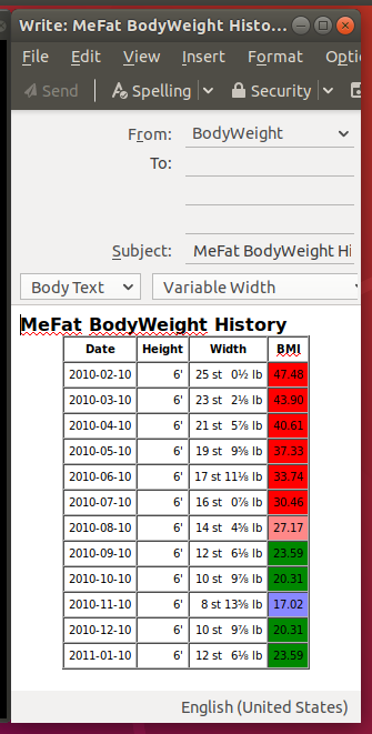 BodyWeight Send